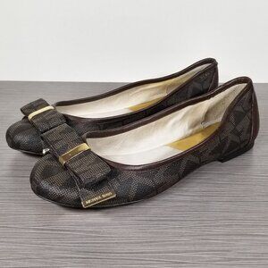 MICHAEL Michael Kors Kiera Ballet Flats, Brown, Womens Size 7.5 M